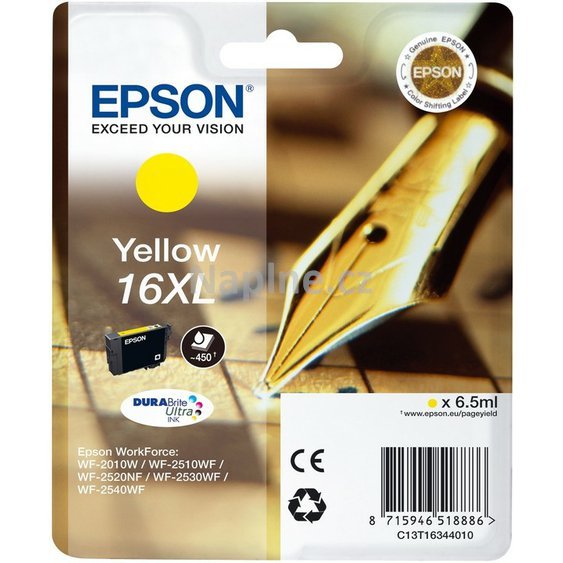 Originální cartridge EPSON označení T163440 - žlutá._1