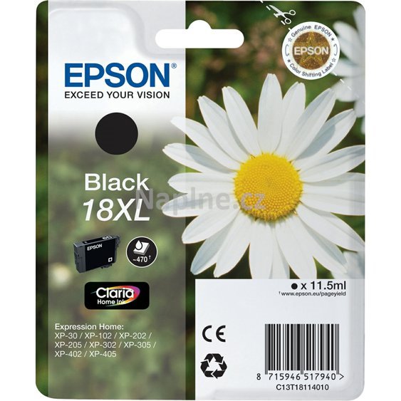 Originální cartridge EPSON označení T181140 - černá_1