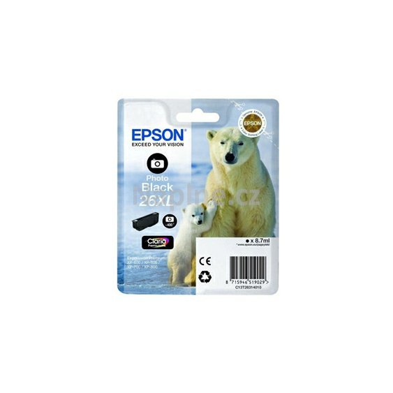 Originální cartridge EPSON označení T263140 - foto černá._1