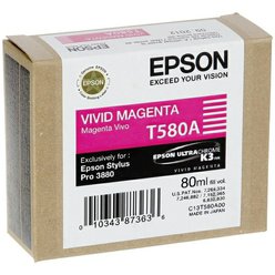 Cartridge Epson T580A00 - C13T580A00 originální vivid purpurová