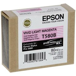 Cartridge Epson T580B00 - C13T580B00 originální vivid purpurová
