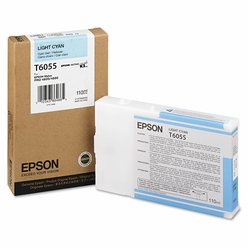 Cartridge Epson T605500 - C13T605500 originální světle azurová