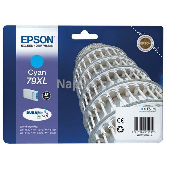 Originální cartridge Epson T790240 - azurová_1